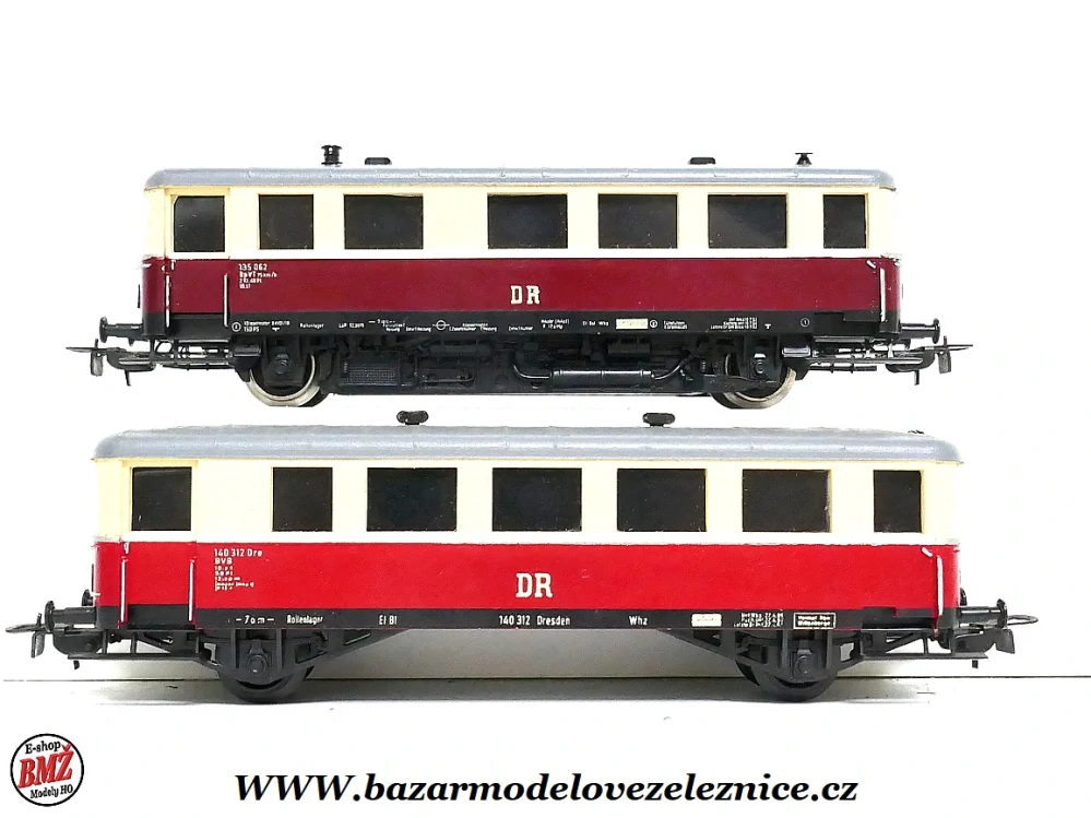 PIKO DDR - DC - Motorová souprava VT 135 DR - HO