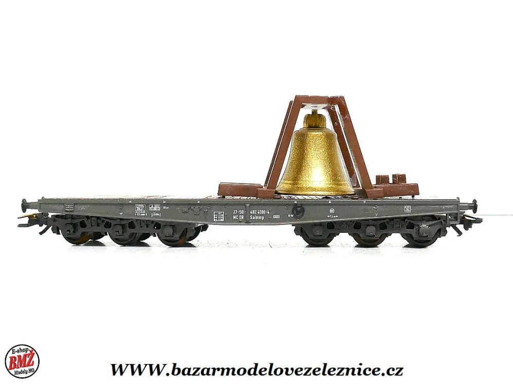 Marklin DC - Plošinový vůz DR s zvonem  - HO