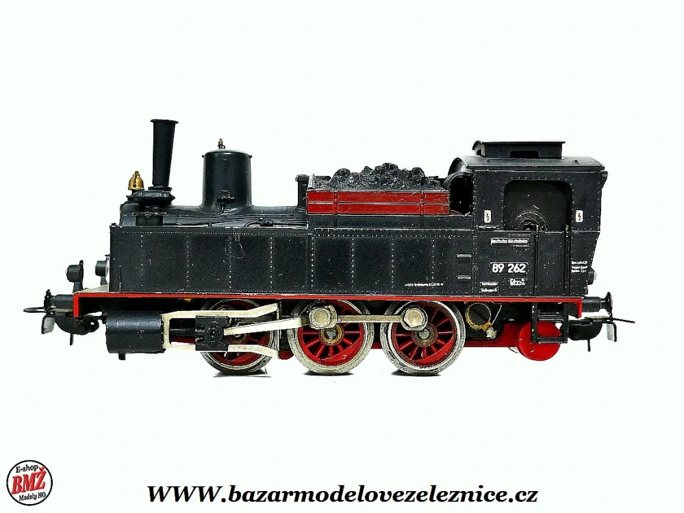 Piko DDR - DC - Parní lokomotiva BR 89 262 DR - HO