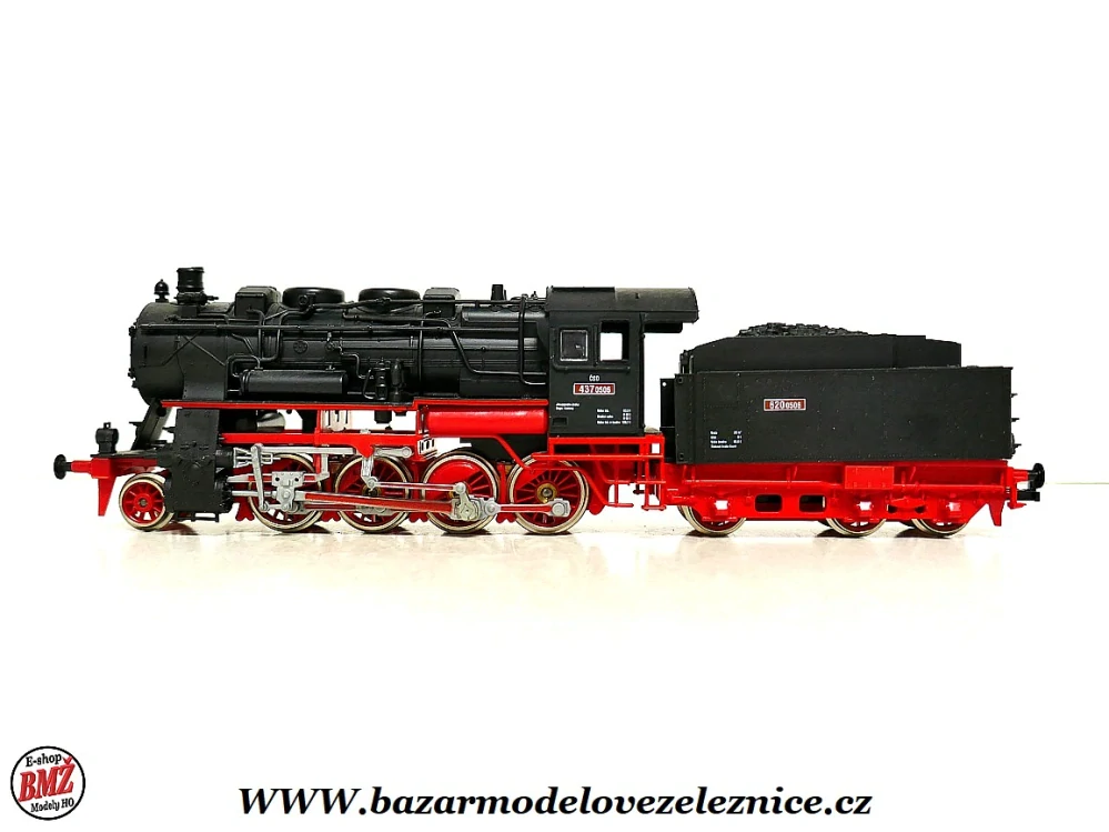 Piko DDR - DC - Parní lokomotiva 437.0506 ČSD Originál  - HO