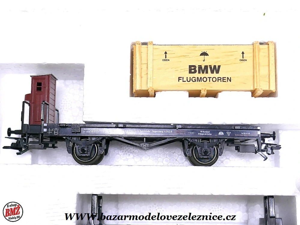 Marklin - Set 3 nákladních vozů s Junkers F-13,DRG - HO