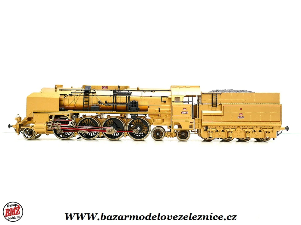 Rarita - Liliput - DC - Parní lokomotiva BR 214 04 GOLD bez motoru - HO
