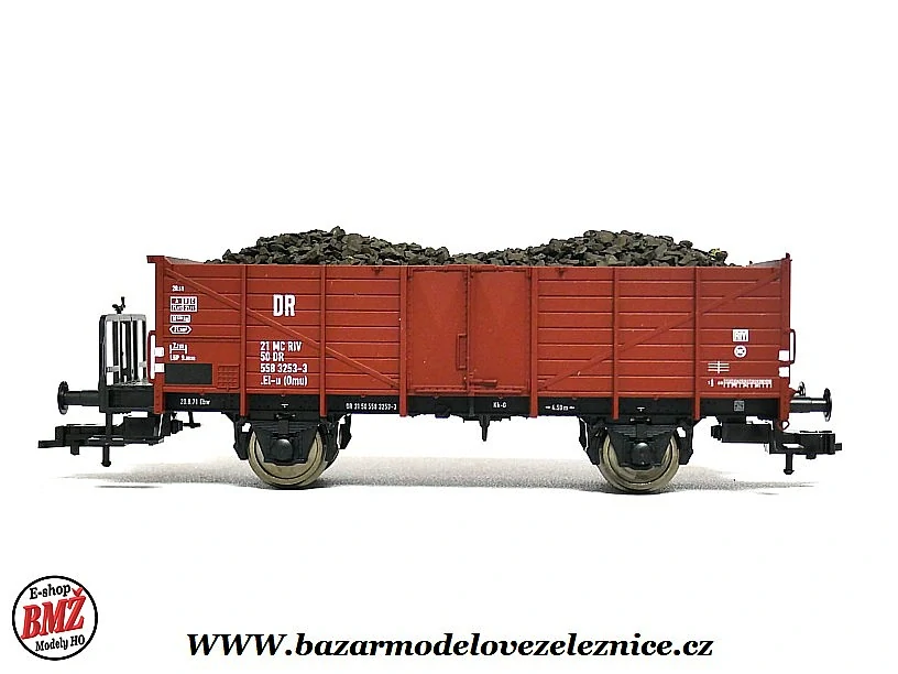 Fleischmann - Otevřený vůz DR s uhlím - HO