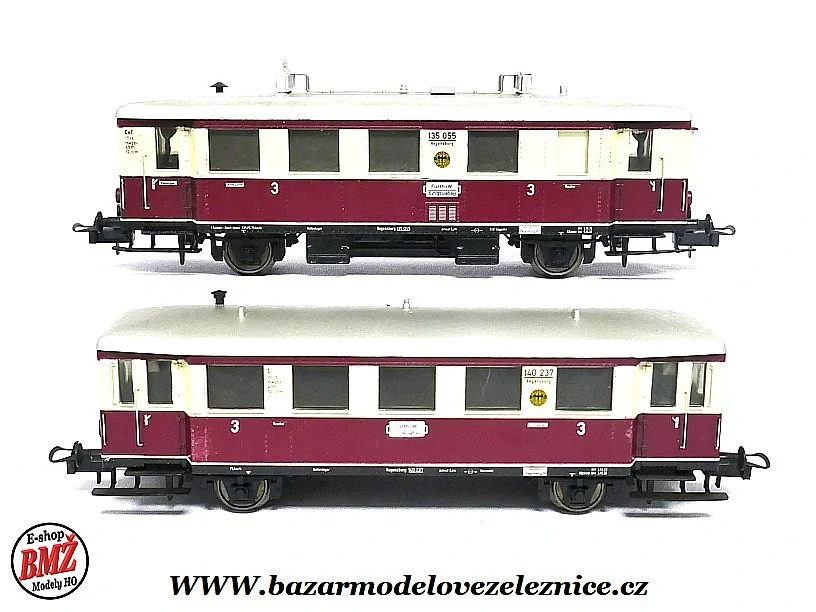 Trix - DC - Motorová souprava VT 135/140 DRG - HO