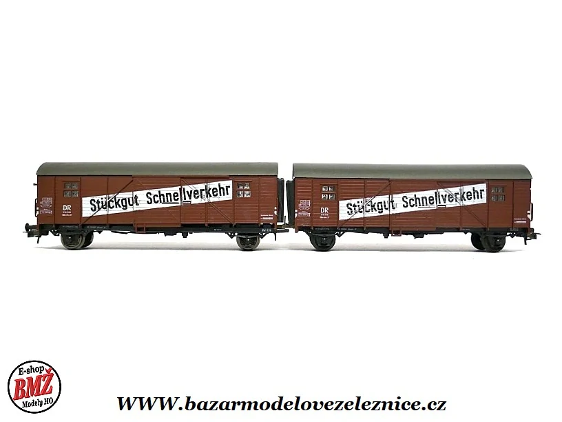 Roco - Set 2 krytých vozů DR Stuckgut Snellverkehr - HO