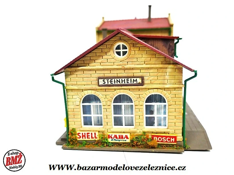 Kibri - Nádraží Steinheim s osvětlením + figurky - HO