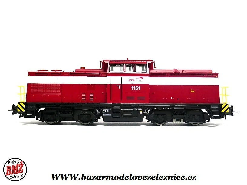 Roco - DCC - Dieselová lokomotiva 1151 CFL EX V 100 - HO