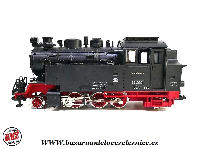 LGB - DC + KOUŘ - Parní lokomotiva BR 99 6001 DR- G