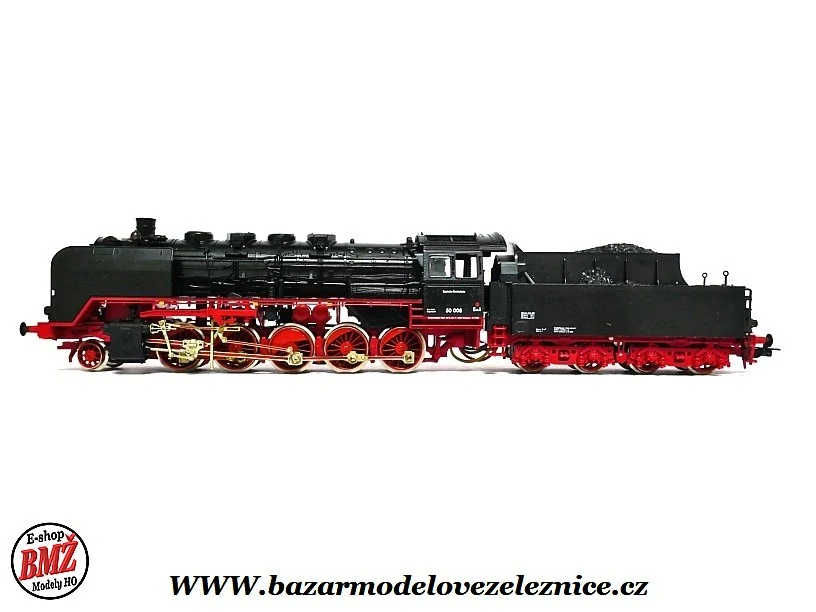 Fleischmann - DCC + KOUŘ -  Parní lokomotiva BR 50 008 DR- HO