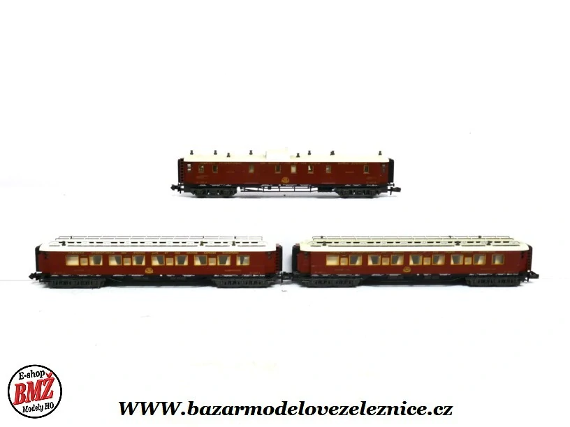 Minitrix - Set 3 vozů Orient Express - N