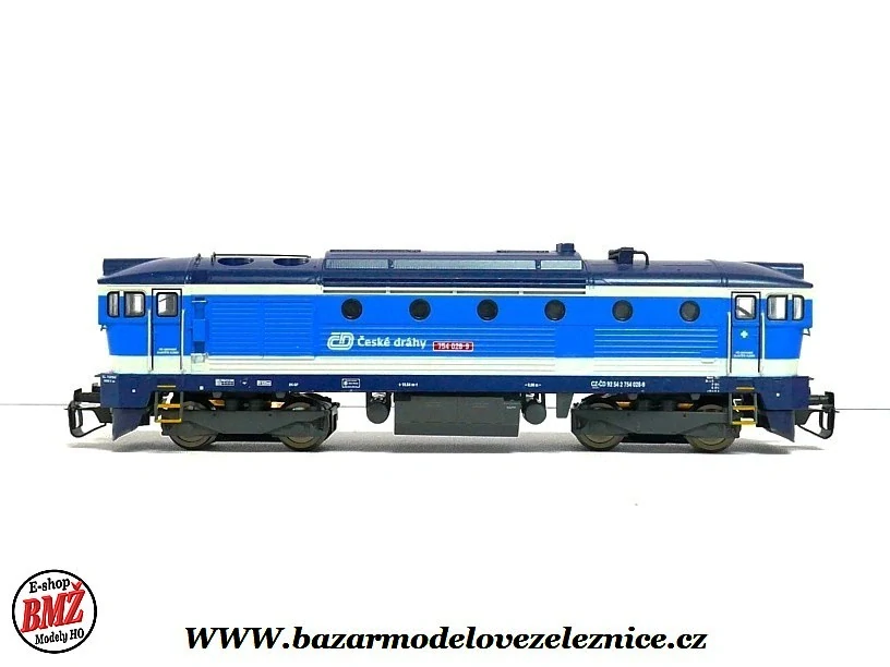   MTB - DSS - Dieselová lokomotiva 754 028 ČD Brejlovec  - TT