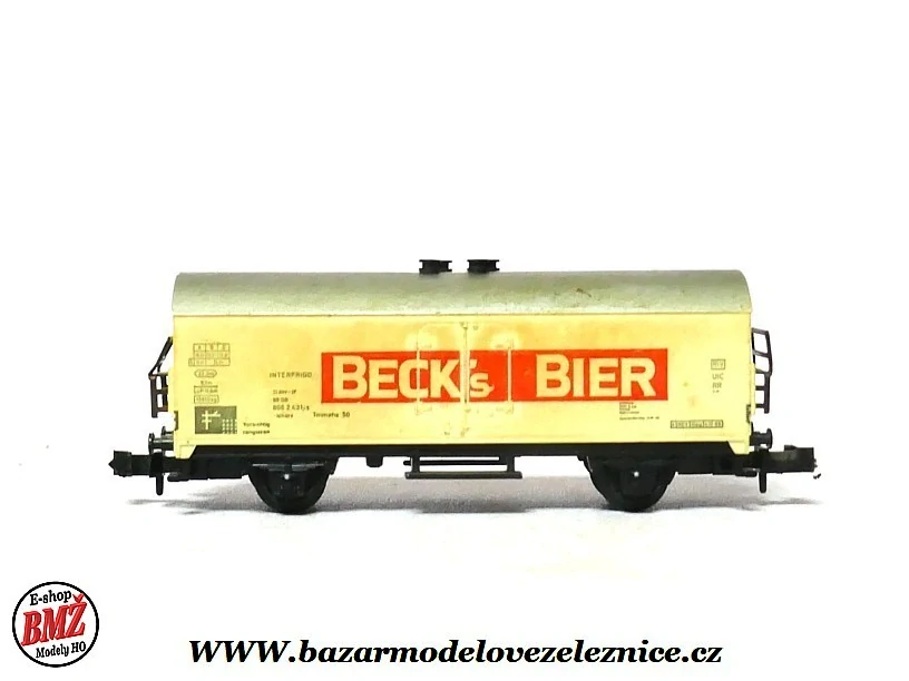 Minitrix - Pivovarský vůz DB „BECK'S BIER“ - N