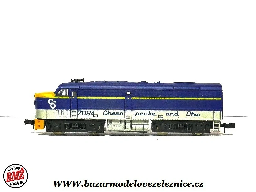 RSO - DC - Dieselová lokomotiva EMD E7 - Chesapeake & Ohio - 7094 - N