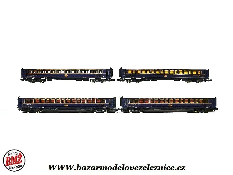 Darstaed - Set 4 osobních vozů Ciwl Orient Express - N
