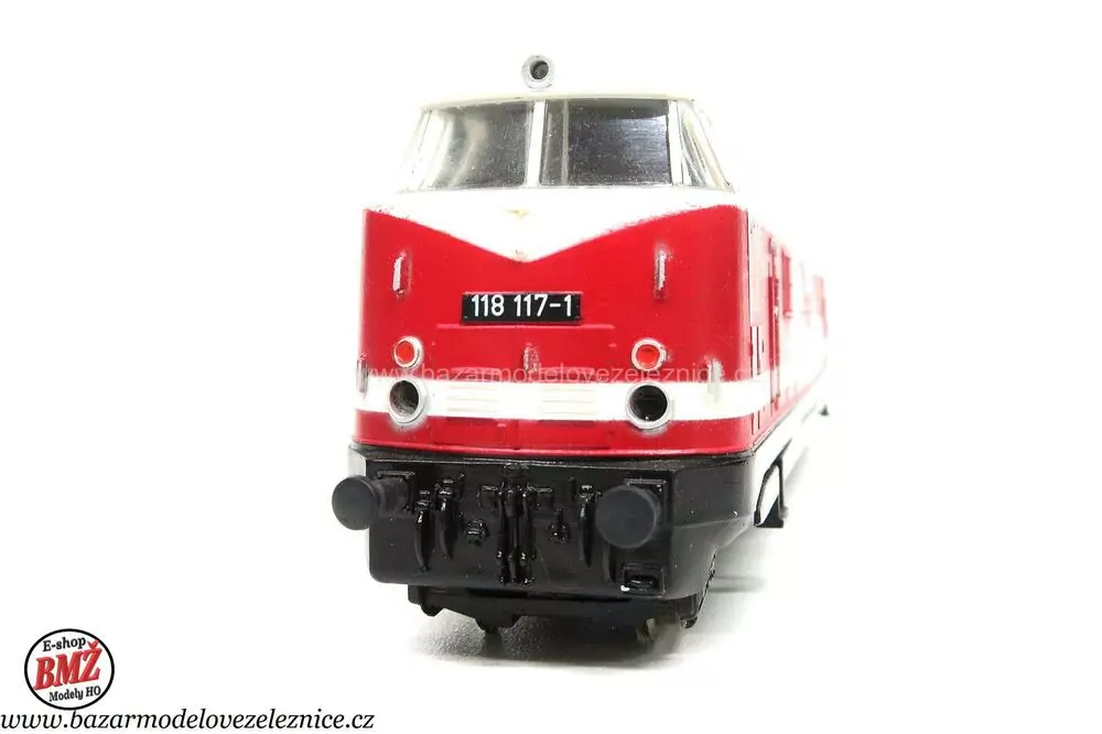 PIKO DDR - DC  - Dieselová lokomotiva BR 118 117  DR - HO