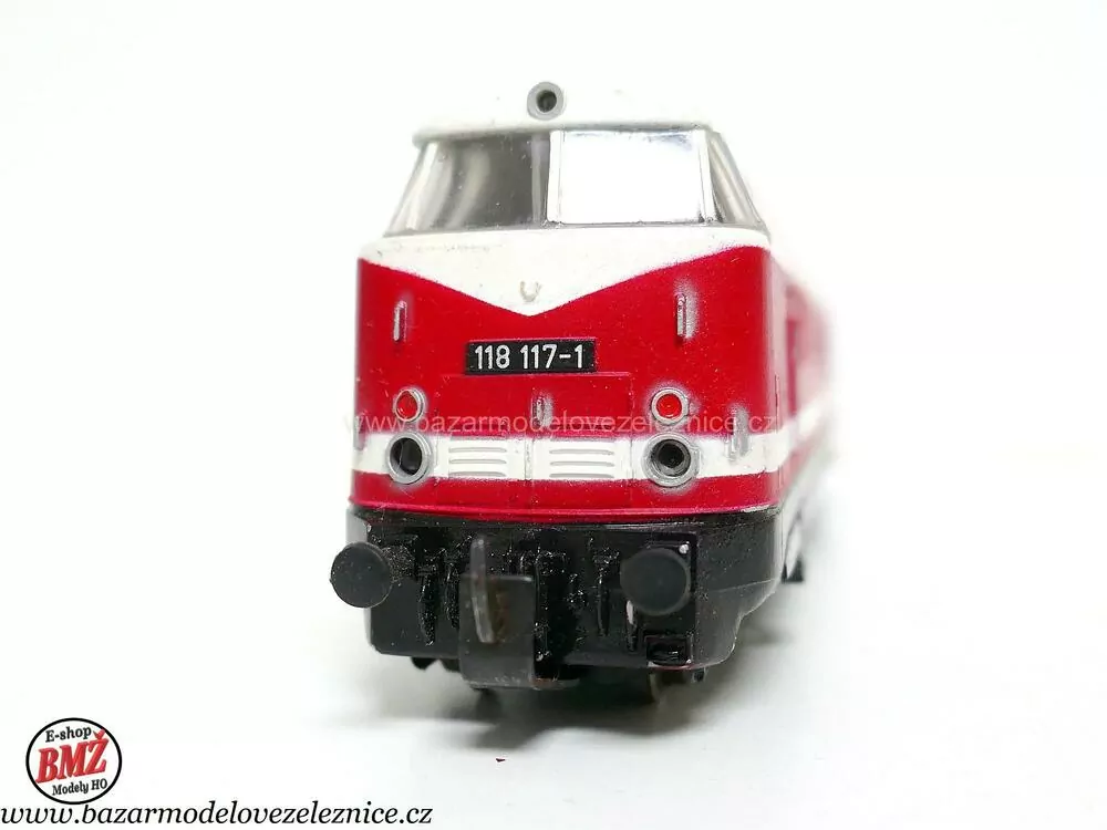 PIKO DDR - DC  - Dieselová lokomotiva BR 118 117  DR - HO