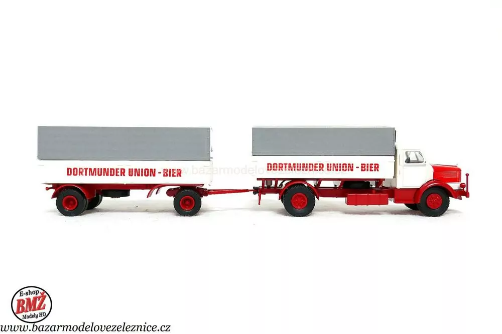 Brekina - Krupp s přívěsem - HO