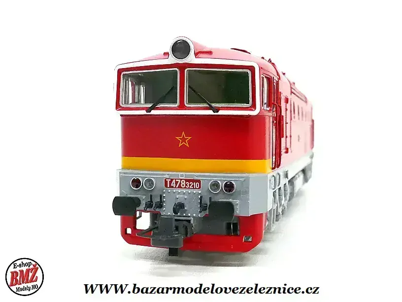 Roco - DCC + ZVUK. - Dieselová lokomotiva Brejlovec T 478 3210 ČSD - HO