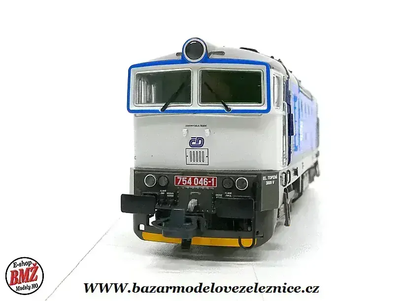 Roco - DCC + ZVUK. - Dieselová lokomotiva Brejlovec 754 046 ČD - HO