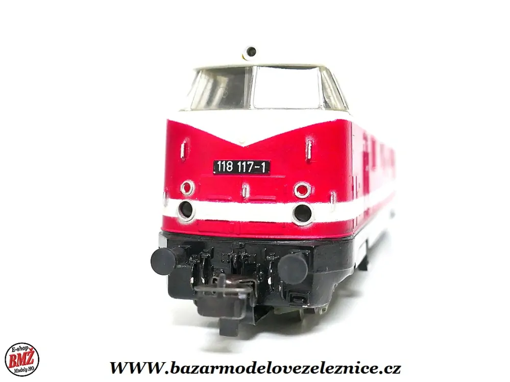 PIKO DDR - DC  - Dieselová lokomotiva BR 118 117  DR - HO