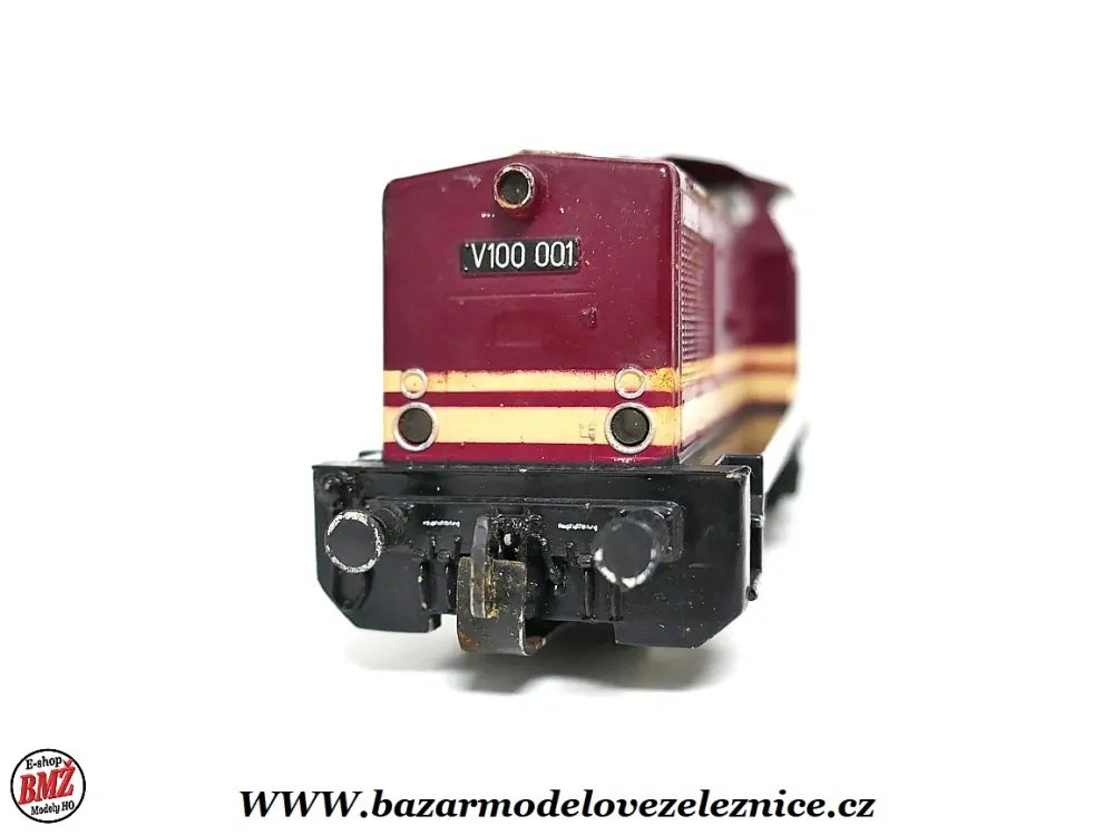 PIKO DDR - DC  - Dieselová lokomotiva V 100 001  DR - HO