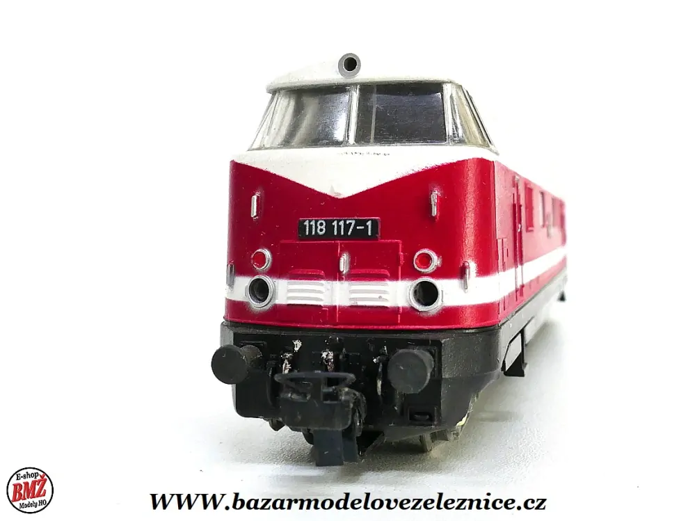 PIKO DDR - DC - Dieselová lokomotiva BR 118 117 DR - HO