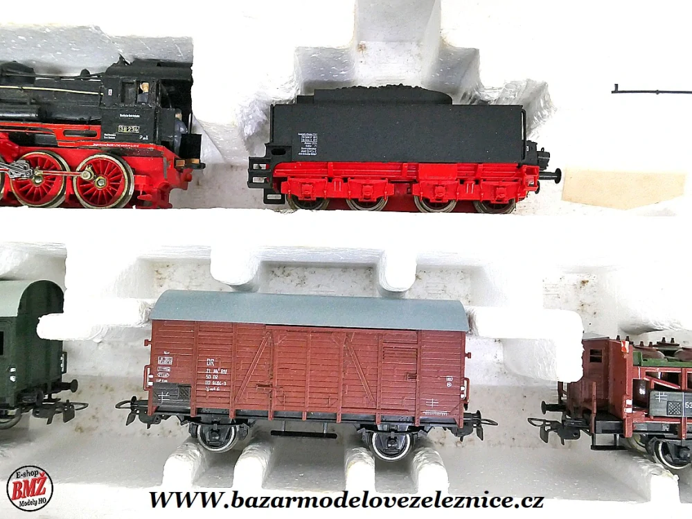 Piko DDR - DC - Set s BR 38 DR + 5 Nákl. vozy - HO