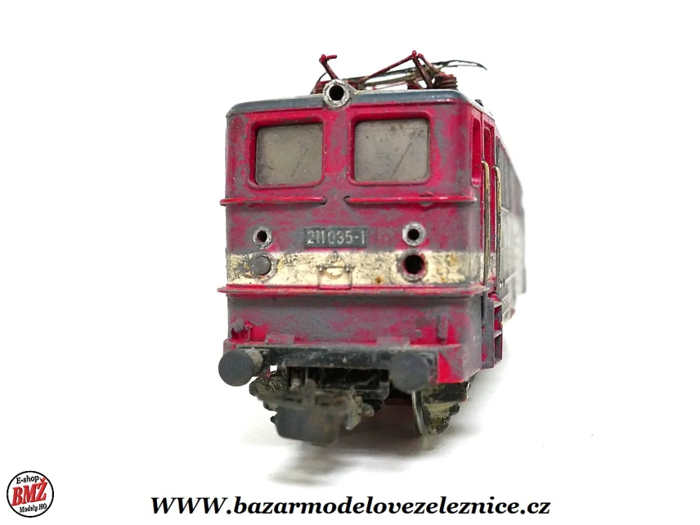 Piko DDR - DC - Elektrická lokomotiva E 211 035 DR patina - HO