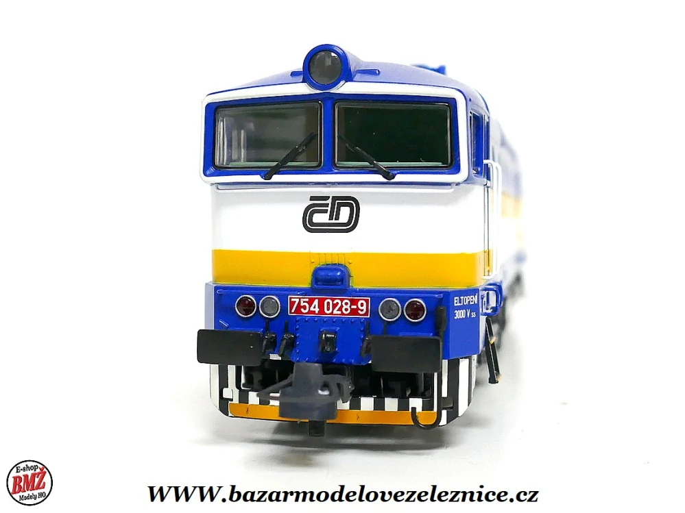 Roco - DCC + ZVUK - Dieselová lokomotiva Brejlovec 754 028 ČD  - HO