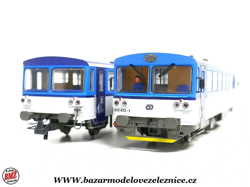 Roco - DCC - motorový a přípojný vůz 810 ČD NAJBRT - HO