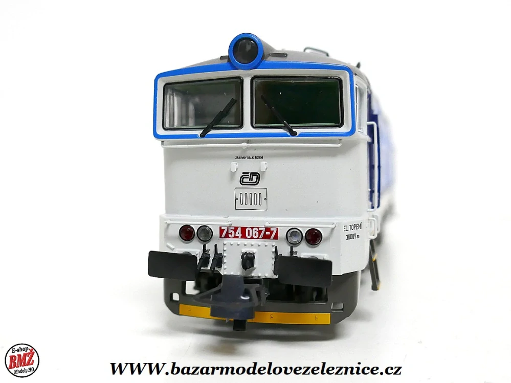 Roco - DCC + ZVUK. - Dieselová lokomotiva Brejlovec 754 067 ČD - HO