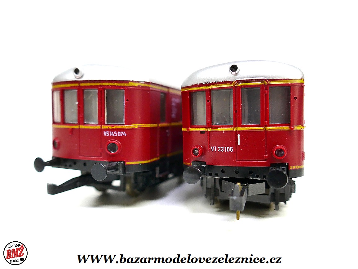 PIKO DDR - DC - Dieselová souprava BR 185/195 DB - HO