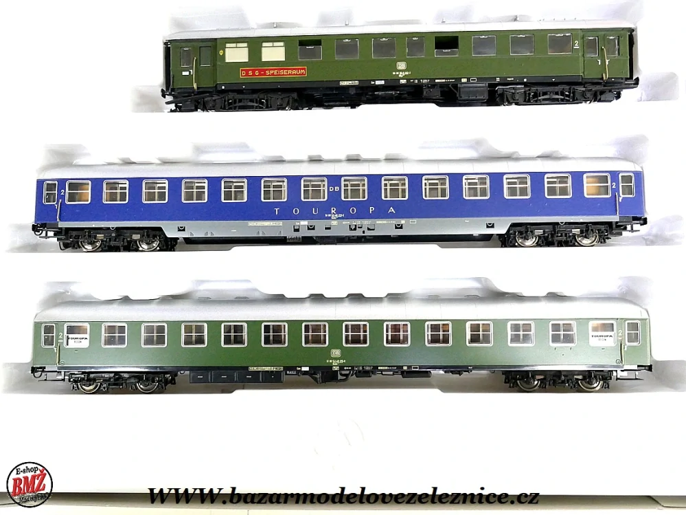 Roco - set 3 osobních vozů DB “Scharnow”   - HO