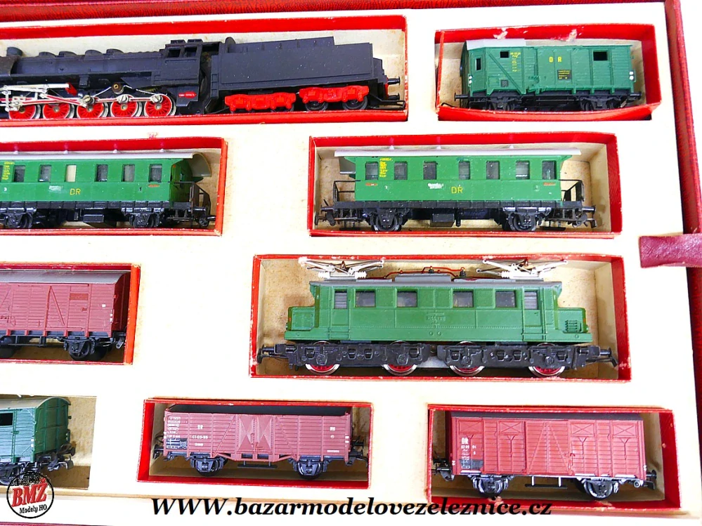 Piko DDR - DC - Set s BR 50 + E 44 + vozy a koleje - HO