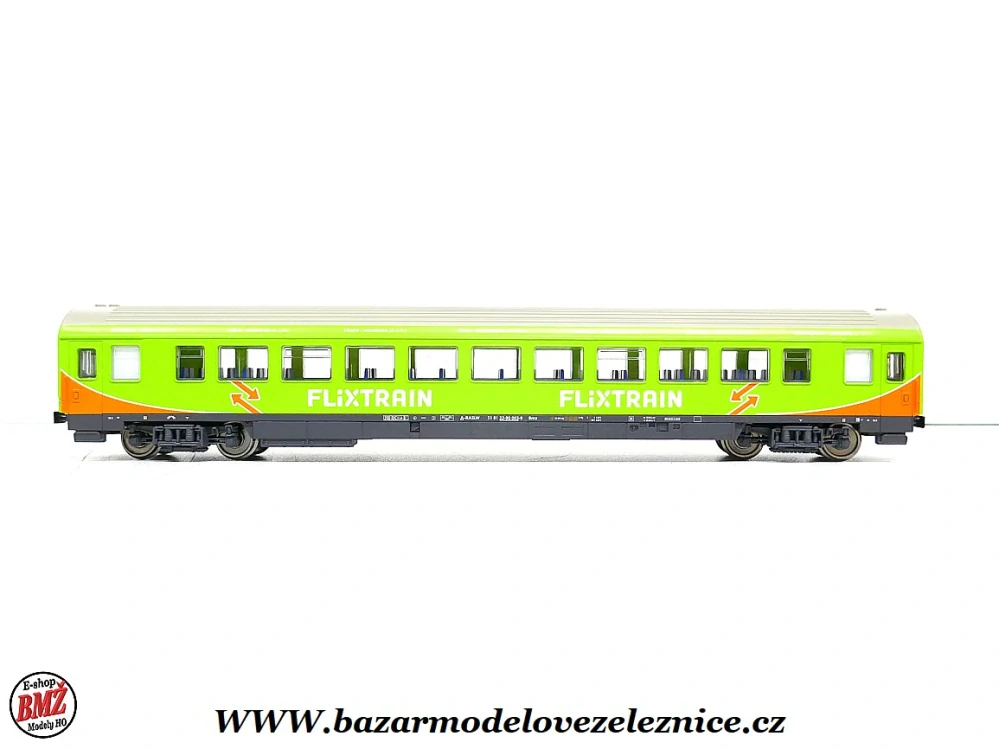 Nové Piko - DSS - Set s elektrickou lokomotivou BR 182 Taurus Flixtrain + 4 vozy osobní - HO