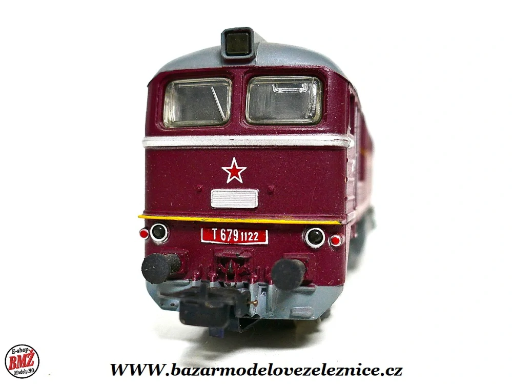 PIKO DDR - DC  - Dieselová lokomotiva T 679 1122 ČSD - HO