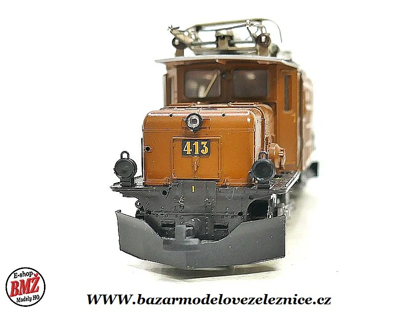 Bemo - DC - Elektrická lokomotiva Krokodíl RhB Ge 6/6 I 413- HOm