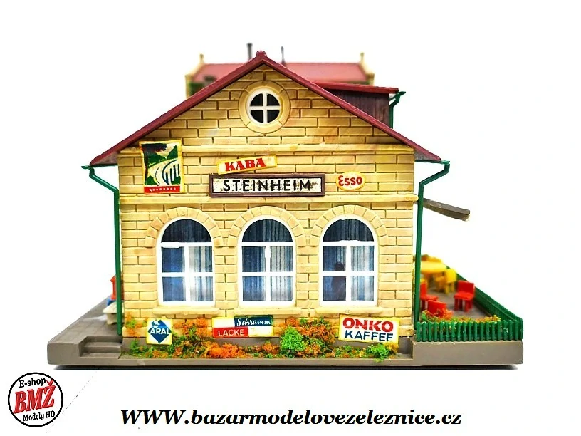 Kibri - Nádraží Steinheim s osvětlením + figurky - HO