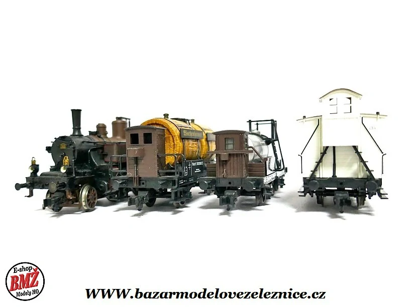 Trix - DCC - Set s parní lokomotivou Pfalzbahn + 3 nákl. vozy - HO