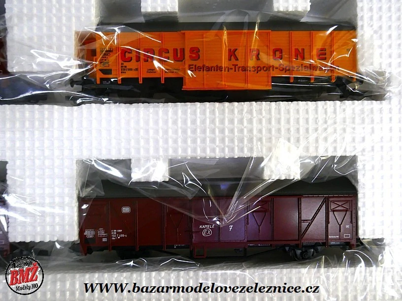Roco - Set 4 nákladních vozů Circus Krone  - HO