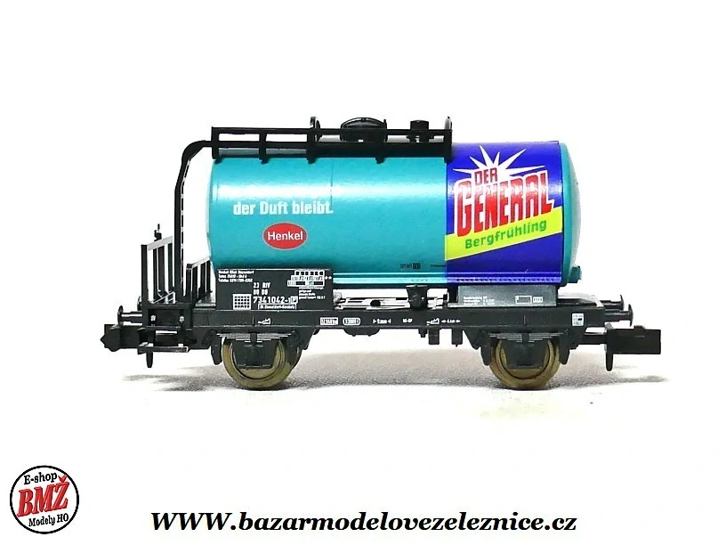 Minitrix - Set 4 cisternových vozů DB Henkel - N