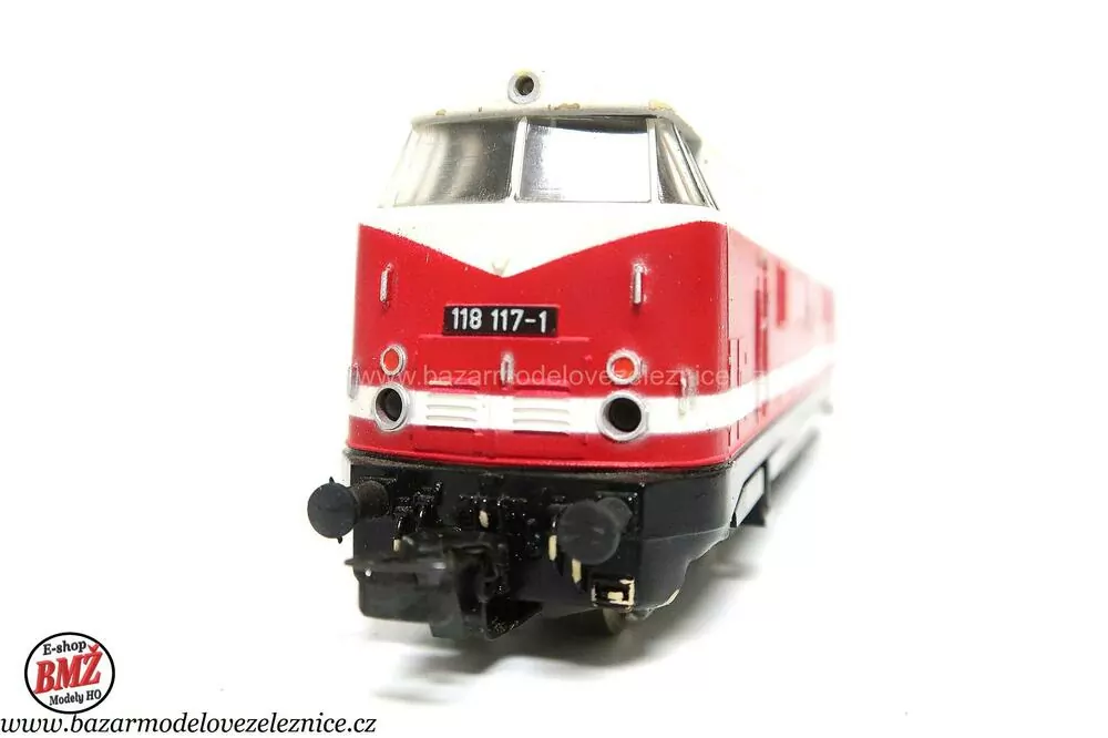 PIKO DDR - DC  - Dieselová lokomotiva BR 118 117  DR - HO
