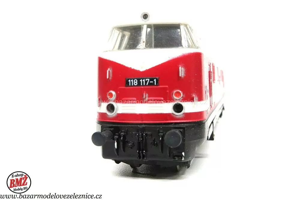 PIKO DDR - DC  - Dieselová lokomotiva BR 118 117  DR - HO