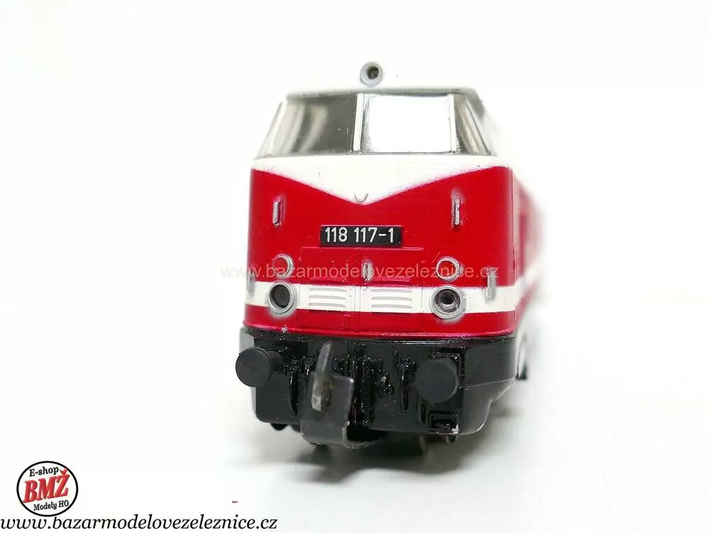 PIKO DDR - DC  - Dieselová lokomotiva BR 118 117  DR - HO