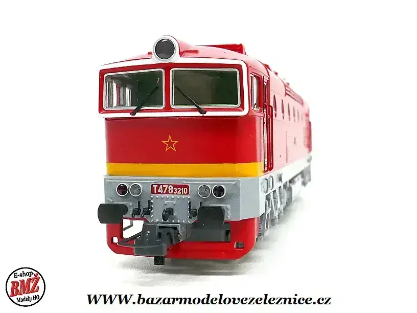 Roco - DCC + ZVUK. - Dieselová lokomotiva Brejlovec T 478 3210 ČSD - HO