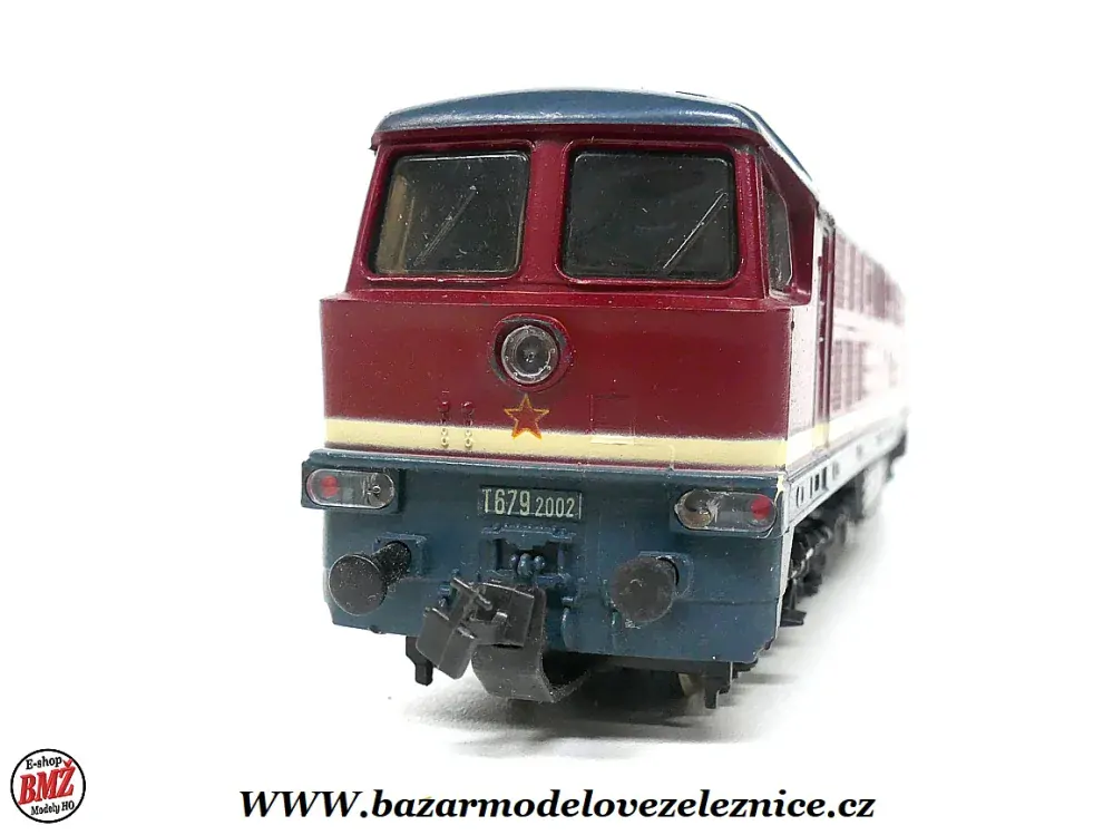 PIKO DDR - DC - Dieselová lokomotiva T 679 2002 ČSD- HO