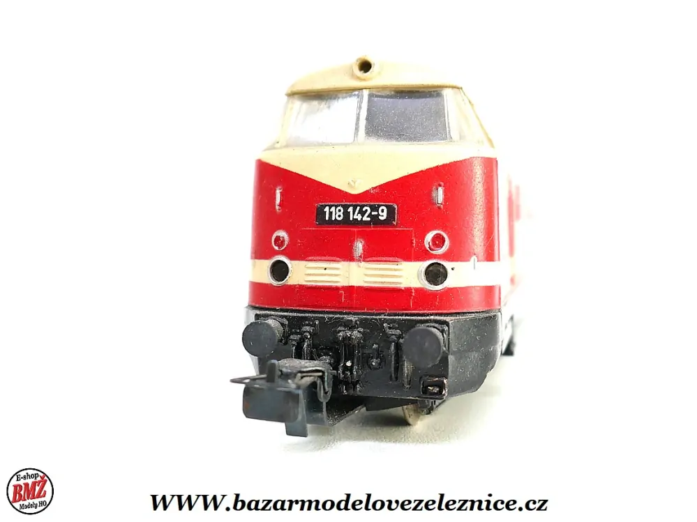 PIKO DDR - DC - Dieselová lokomotiva BR 118 142 DR - HO