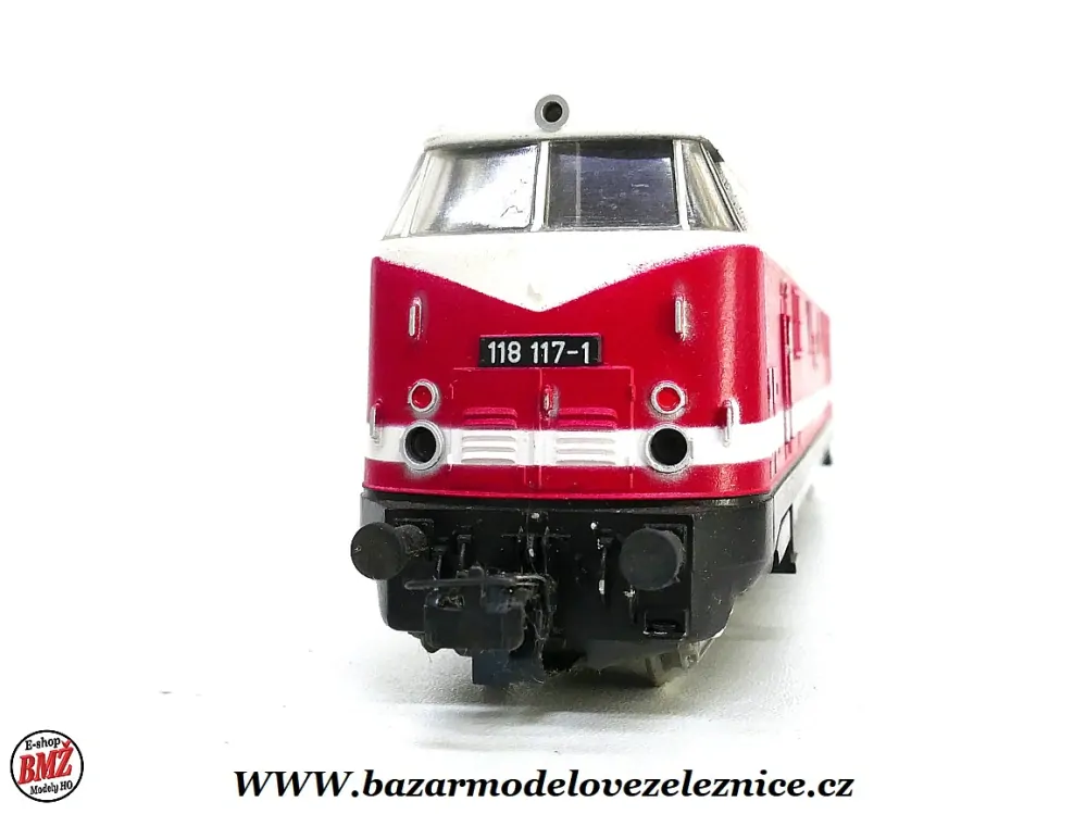 PIKO DDR - DC - Dieselová lokomotiva BR 118 117 DR - HO