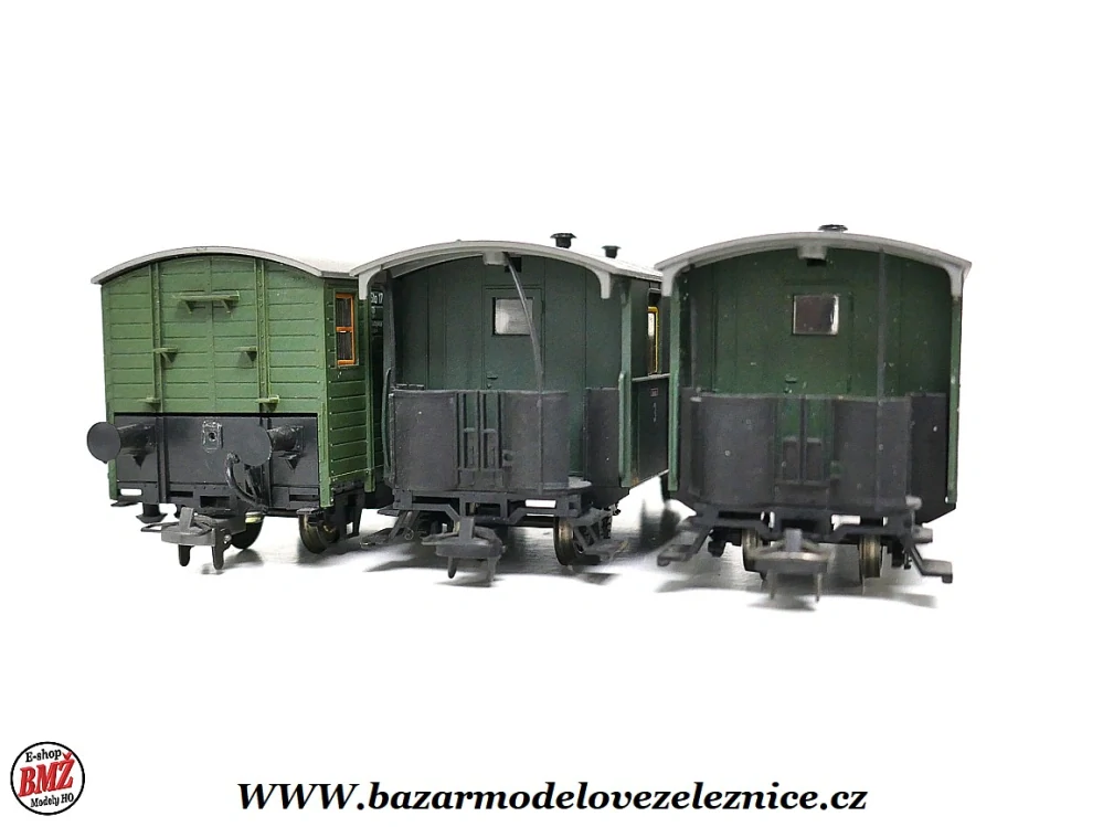 Bemo - Set 3 osobních vozů DRG - HOm