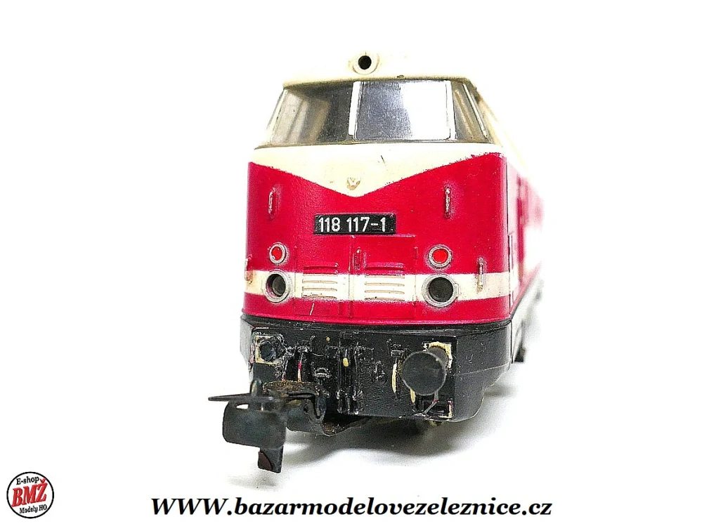 PIKO DDR - DC - Dieselová lokomotiva BR 118 117 DR - HO